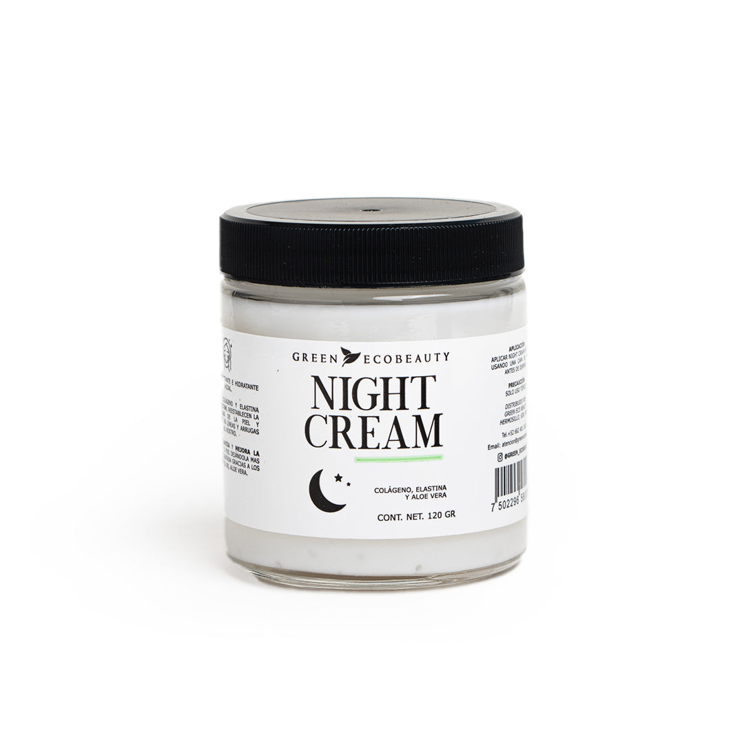 Night cream - Crema hidratante y humectante facial de noche (Colágeno)